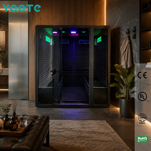 Sauna Eléctrica Moderna YEETE, Madera Maciza de Hemlock Canadiense, Vidrio de 8mm, Calefacción de Grafeno, Ecológica, Centro de Bienestar - Product Image 1