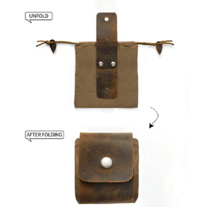 Sac de cueillette pliable en toile cirée, sac de rangement pour ceinture de randonnée, sac à outils à suspendre à la taille pour la cueillette des fruits - Product Image 1