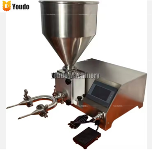 Relleno eléctrico semiautomático de mermelada/Crema para rosquillas y pan, máquina de inyección de pasteles con boquilla ajustable, nueva condición - Product Image 4