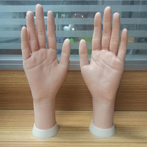 Silikon esnek simülasyon el modeli yerleştirilebilir tırnak ipuçları oje jel uygulama aracı ekran standı yanlış el kauçuk modeli - Product Image 2