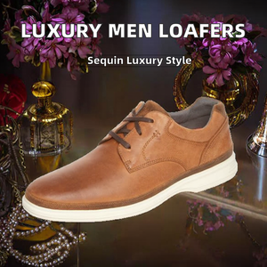 Luxury Solid Breathable Summer Pointed Loafers Men Shoes Gold Silver <b>Sequin</b> Wedding Fashion Designer Flats High Quality Formal - Product Image 2