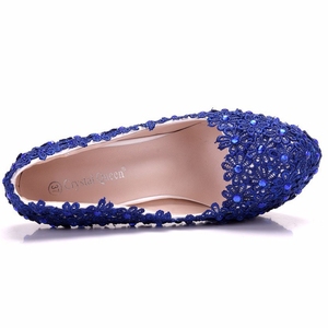 <span class=keywords><strong>Zapatos</strong></span> <span class=keywords><strong>de</strong></span> Tacón Fino <span class=keywords><strong>de</strong></span> PU con Pedrería para <span class=keywords><strong>Mujer</strong></span>, Estilo Coreano, para Fiesta, Boda, <span class=keywords><strong>Zapatos</strong></span> <span class=keywords><strong>de</strong></span> Moda para <span class=keywords><strong>Mujer</strong></span>, Color Azul, BS081, 14 CM - Product Image 2