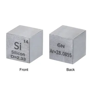 सिलिकॉन धातु क्यूब सिलिकॉन तत्व नमूना 10 मिमी घन 99.9999% शुद्ध 2.6 जी औद्योगिक अनुप्रयोग - Product Image 3