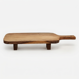 Planche à découper et plateau de service rectangulaire en bois, écologique, compatible lave-vaisselle - Product Image 1