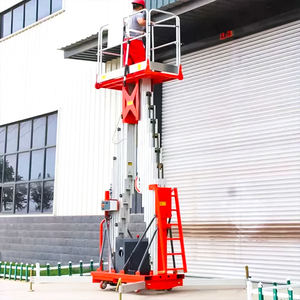 Plataforma Elevadora Vertical de Aluminio de Doble Mástil de 4-14 m, 100 kg, 200 kg, 300 kg, Plataforma Elevadora Móvil Hidráulica de Aleación de Aluminio - Product Image 5