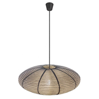 Lampe suspendue en papier de riz faite à la main suspension style japonais abat-jour forme ovale pour la décoration de festival intérieur