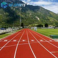 Piste de course en caoutchouc préfabriquée imperméable, revêtement de sol pour piste athlétique, pour école, stade, centre sportif
