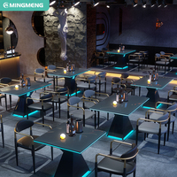 Ensemble de bar moderne en cuir PU, pour bar à domicile, club de nuit commercial, banquette, canapé, mobilier durable