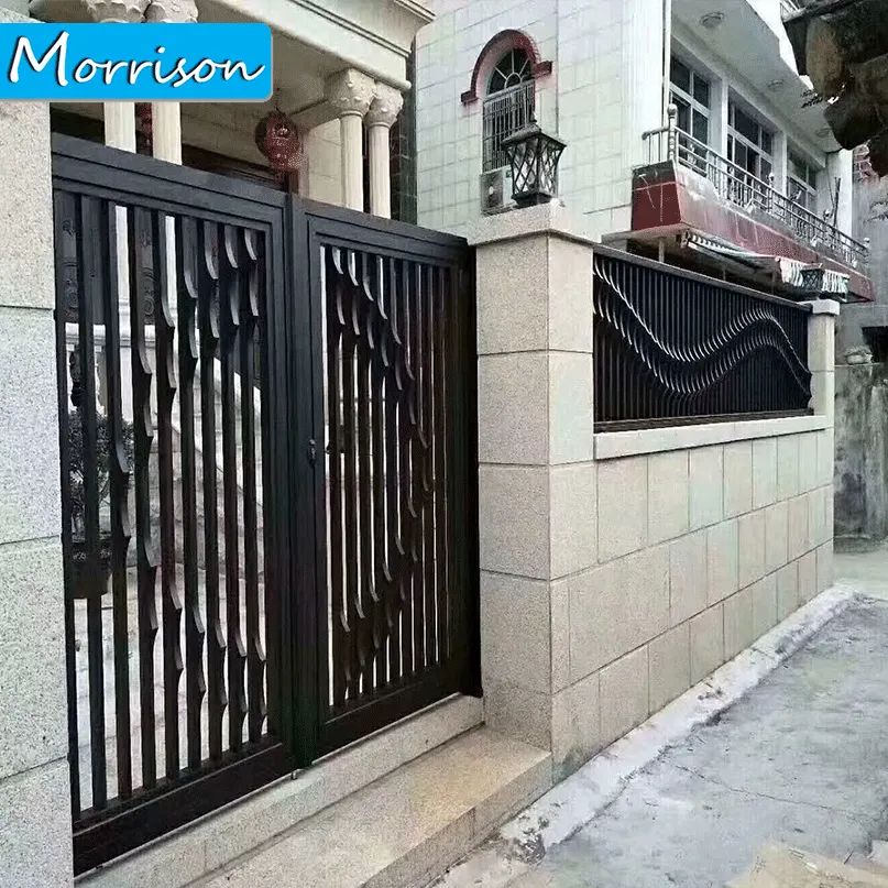Luxury Antique Wrought Iron Fancy Main Gate Design Driveway Garden Steel Aluminium Gate