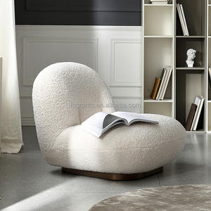INS Offre Spéciale chaise longue pouf blanc, fauteuil de loisirs unique, canapé, meubles de chambre à coucher - Product Image 2