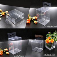 Boîtes en plastique transparentes personnalisées en PVC/PET pour pinceaux de maquillage, éponges applicatrices de fond de teint individuelles et houppettes, avec crochet européen