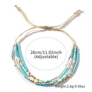 Braccialetti Artivelle Multicolore <span class=keywords><strong>Serie</strong></span> Quattro Strati 2024 Gioielli Artigianali alla Moda Stile Hawaii BOHO Regalo per Lei - Product Image 5