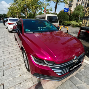 WRAPMASTER 1.52*17m Película Autoadhesiva de PVC para Envoltura de Automóviles, Color Rojo Torre, Alto Brillo, para Cambio de Color de Carrocería - Product Image 2