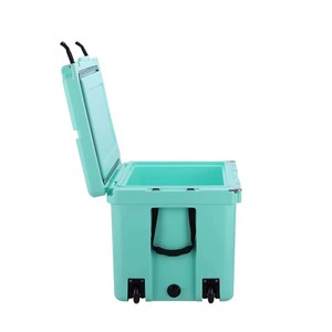 Glacière portable rotomoulée 115QT personnalisée, écologique et isotherme, pour la pêche en extérieur, réutilisable, en plastique, avec roues, pour aliments et boissons - Product Image 5
