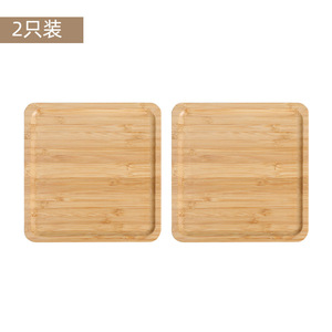 Bandejas de Servir de Bambú Cuadradas de 15x15x0.9 cm Multifuncionales para Uso Residencial - Product Image 3