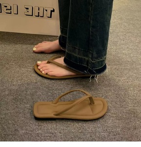 รองเท้าแตะแบบสวมผู้หญิง สไตล์มินิมอล นุ่มสบาย เหมาะสำหรับฤดูร้อน แฟชั่นลำลอง รองเท้าชายหาด ขายส่งจากโรงงาน - Product Image 4