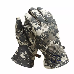 DFG929 Guantes de Invierno para Camping, Camuflaje, Forro Polar Cálido, Diseño de Ruinas Invernales - Product Image 1