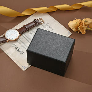 Boîte de montre de couverture de ciel et de terre de haute qualité, emballage en papier Imitation cuir galets, boîte-cadeau pouvant être estampillée à chaud avec LOGO - Product Image 2