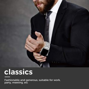Correa de Lujo de Metal de 49mm de Acero Inoxidable para Negocios 2024 para <span class=keywords><strong>Apple</strong></span> <span class=keywords><strong>Watch</strong></span> Ultra <span class=keywords><strong>2</strong></span> Series 8 y 10 - Product Image 4