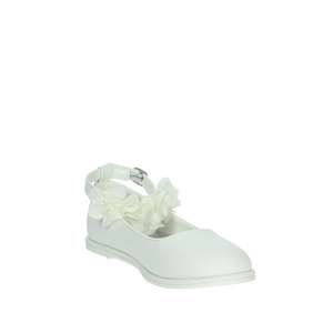 Bailarinas Blancas para Niña Gaelle Paris con Detalle de Flor y Correa en el Tobillo - Product Image 5