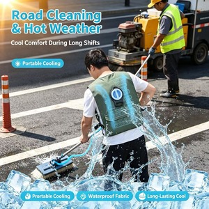 Gilet de refroidissement USB à eau, refroidissement rapide en 15 secondes, protection contre les coups de chaleur pour les travailleurs de la construction, la pêche et le cyclisme - Product Image 2
