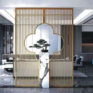 Simple Modern Stainless Steel Room <b>Divider</b> <b>Screen</b> Metal Partition Wall for Indoor Decoration - Product Image 6