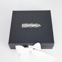 Emballage de boîte à aimant rigide pliable en papier de carton de taille personnalisée Boîte cadeau magnétique pliante de luxe avec couvercle magnétique