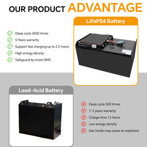 Konektor Daya Pengisi Daya Baterai Forklift 2-pole Arus Tinggi 48V 350Ah Baterai Lithium Kapasitas Tinggi Waktu Kerja Lama - Product Image 6