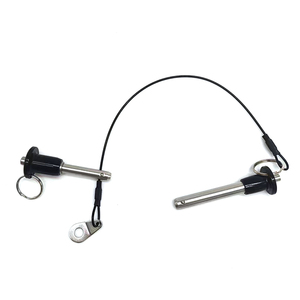 Pasadores de Bloqueo de Bola de Acero Inoxidable de Aleación M5-M25 con Botón de Presión y Liberación Rápida, con Cable de 24cm y Acabado Pulido - Product Image 1