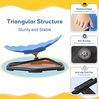 Chaise pivotante sensorielle bleue pour enfants autistes, TDAH, tout-petits, chaise à bascule pour l'entraînement de la coordination corporelle, jouets en caoutchouc et plastique