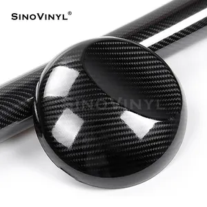 SINOVINYL 2D 3D 4D 5D 6D 7D High Glossy Carbon Fiber Stickers Car Wrap Vinyl Film Decoration Hood