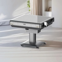 Table de mahjong électrique pliable à faible bruit pour quatre joueurs avec fonction de chauffage pour le divertissement à domicile et en salle de mahjong