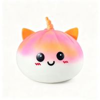 Mainan Baru Unicorn Dumpling Squishy Pereda Stres Fidget Sensorik Bentuk Kartun Lucu Bola Mainan Remas TPR untuk Kantor
