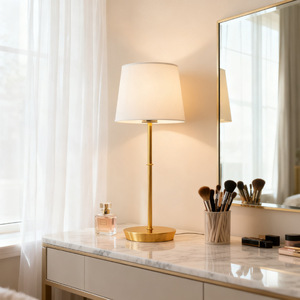 โคมไฟตั้งโต๊ะ E27 LED สีขาว ปกป้องสายตา โคมไฟตั้งโต๊ะในห้องนอน - Product Image 1