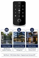 Controlador de Acceso Táctil para Exteriores Tuya WiFi IP65 con Relé Wiegand para Automatización de Barrera de Vehículos en Estacionamientos