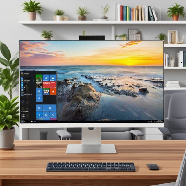 Factory Custom 24/27 Inch All-in-One Desktop PC Intel Core I5/I7 DDR3 RAM SSD Windows 10 Educational Use IPS 1920x1080 White