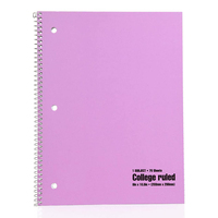 Benutzer definiertes Logo undatiert College Ruled Paper Office Spiral schreiben Notizbücher Notizbuch für Studenten