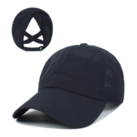 Casquette de baseball pour femme avec queue de cheval, dos en maille respirante, visière incurvée réglable, chapeau décontracté d'été pour sports de plein air