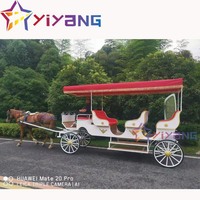 Remorque spéciale de calèche de tourisme touristique Cheval et calèche vintage pour le transport spécial