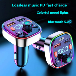 Car Type C PD Mobile Phone Charger Car <strong>Bluetooth</strong>-MP3 Player FM Receiver Hands Free Phone FM Transmitter - Product Image 4