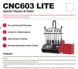 Machine de <span class=keywords><strong>nettoyage</strong></span> et de test d'injecteurs de carburant à ultrasons SmartSafe CNC603 3L pour injecteurs <span class=keywords><strong>diesel</strong></span> Common Rail, réservoir en alliage d'aluminium. - Product Image 4