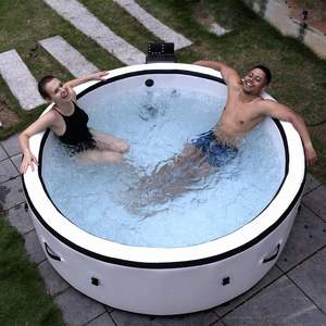 Offre Spéciale Grand Bain de Glace Portable Gonflable en PVC Blanc <span class=keywords><strong>pour</strong></span> Adulte avec Récupération des Athlètes Refroidisseurs - Product Image 1