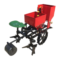 Machine agricole à planter des pommes de terre à une seule rangée avec fertiliseur, machine à semer des pommes de terre montée sur tracteur