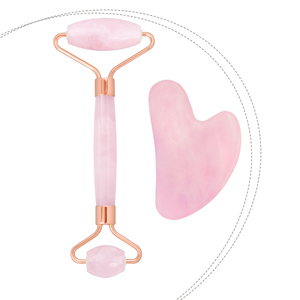 Massage Roller top quality quartz pink face - Product Image 1
