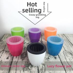 Grand pot de fleurs en résine plastique écologique blanc style ferme, auto-absorbant, design <span class=keywords><strong>paresseux</strong></span>, pour jardinage de Pothos - Product Image 2