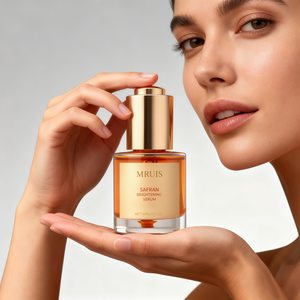 Zafferano che illumina l'essenza del viso correzione del tono della pelle del correttore delle macchie scure vitamina C trattamento alternativo della pigmentazione MRUIS - Product Image 1