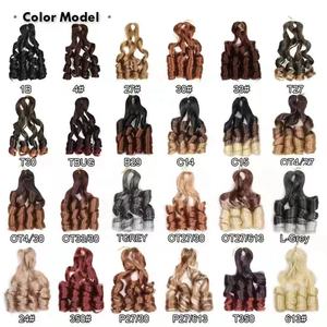 Extensiones de Cabello Rizado en Espiral de 150g, de 12 a 28 Pulgadas, Coloridas, Estilo Francés, Cabello Ondulado para Trenzas, Trenzas de Lujo con Rizo YAKI - Product Image 4