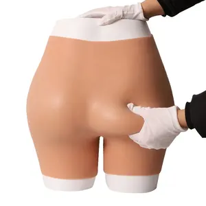 超现实硅胶臀部增强器内裤即时臀部塑形短裤无裆女式衣柜内衣