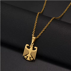 Collier pendentif en acier inoxydable avec logo Aigle <span class=keywords><strong>allemand</strong></span>, emblème national <span class=keywords><strong>allemand</strong></span>, tendance et personnalisé, cadeau de bijoux - Product Image 3