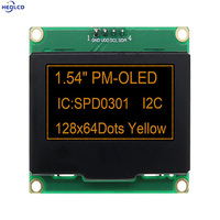 Venta de fábrica Módulos de pantalla OLED de 1,54 pulgadas 128*64 con interfaz SPD0301 o SSD1309 o SH1106 I2C IIC 4PIN para instrumentación